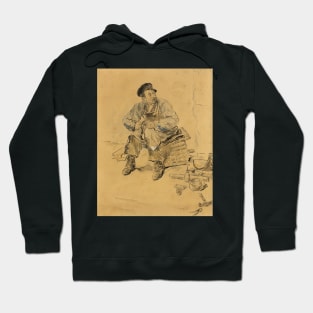 A Cobbler by Jean-Francois Raffaelli Hoodie